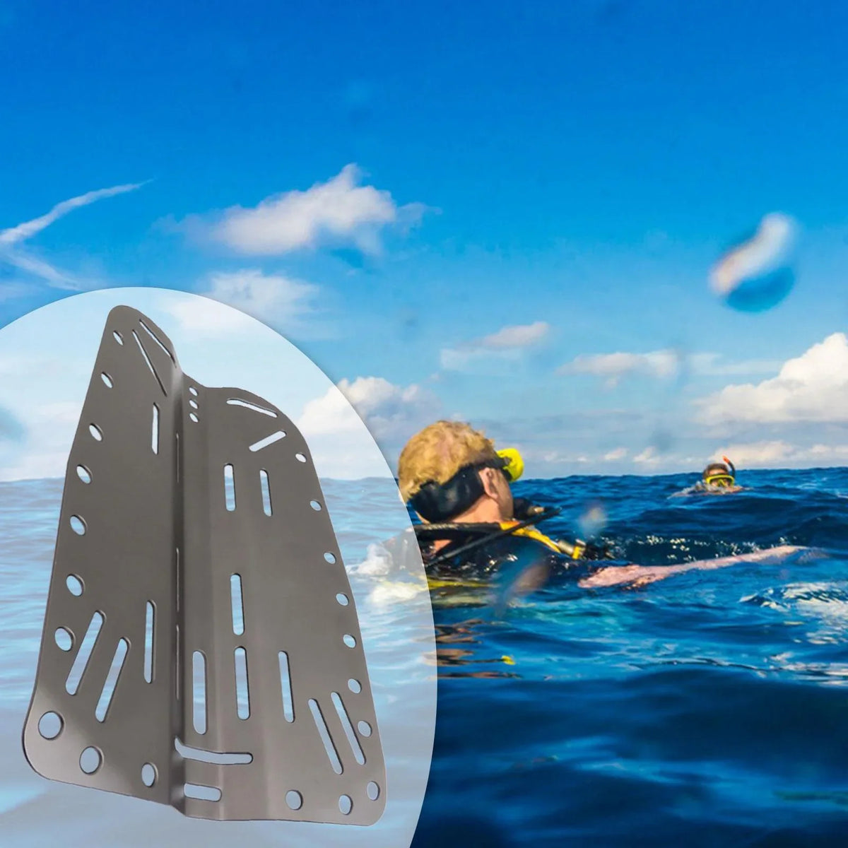 kesoto Diver  Gear Scuba Diving Backplate Equipment Dive Accessories Plate Underwater Harness Hardware Aluminum Alloy Tech Diving