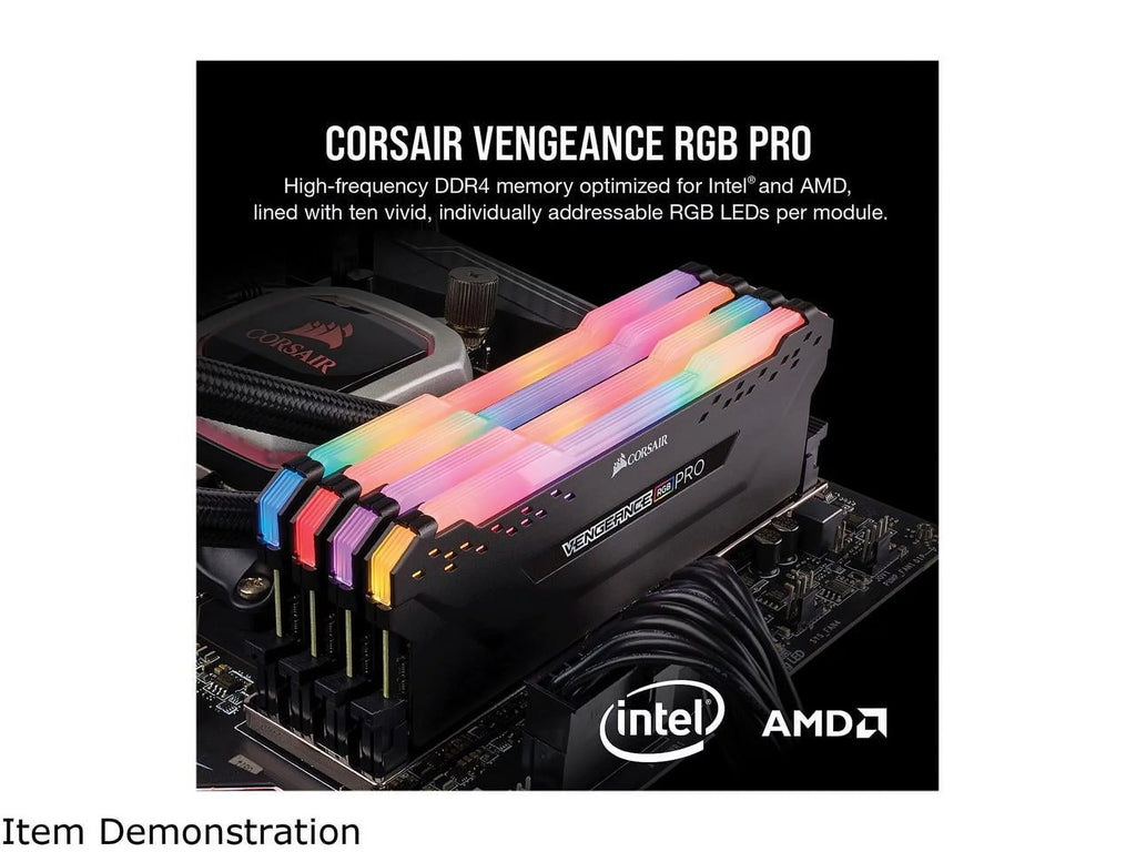 Corsair Vengeance   16GB (2x8GB) DDR4 3200MHz C16  Desktop Memory - Black