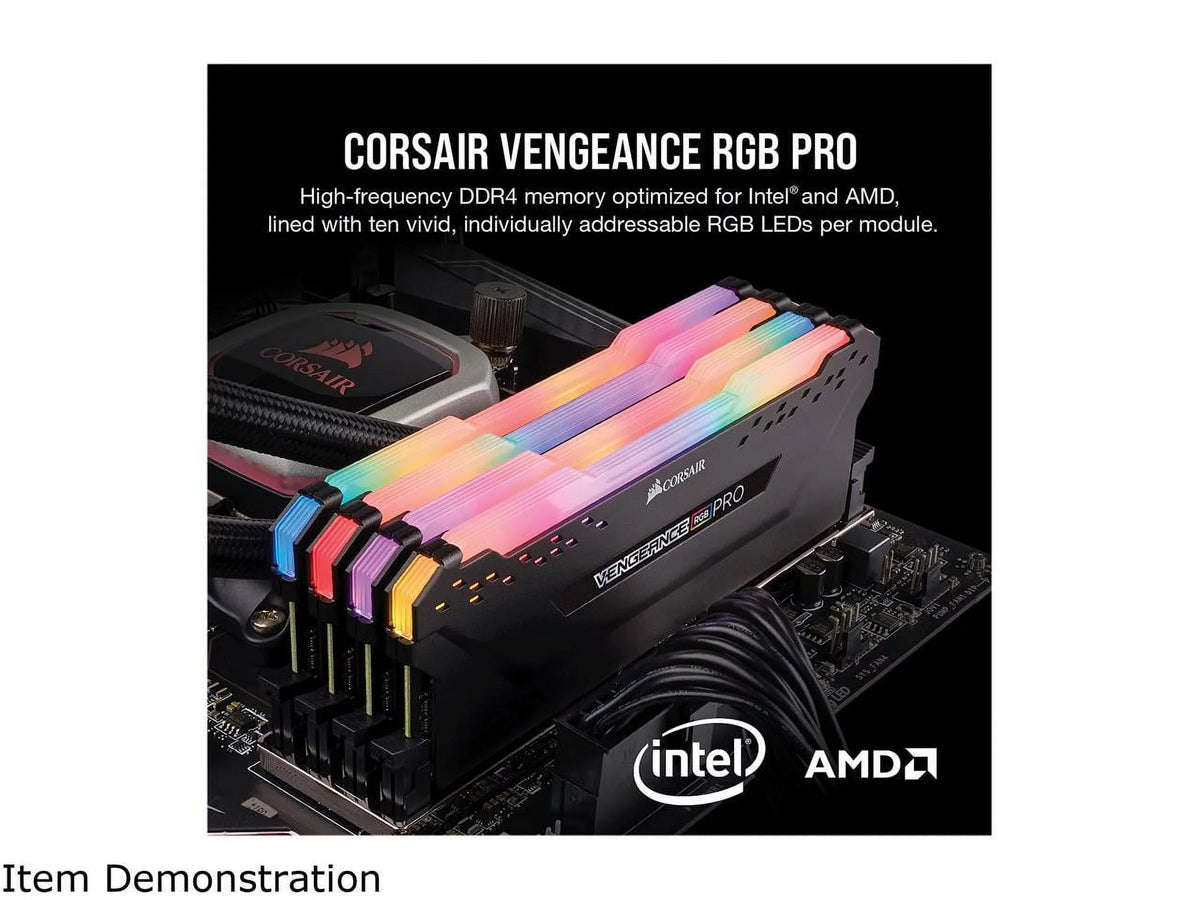 Corsair Vengeance   16GB (2x8GB) DDR4 3200MHz C16  Desktop Memory - Black