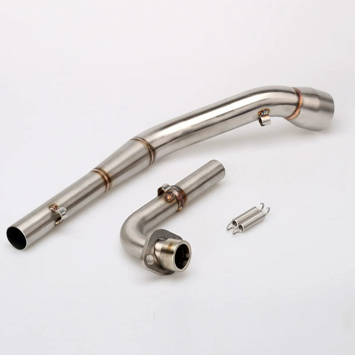 Motorcycle Exhaust Muffler Middle and Front Link Pipe Full System For Honda  125 / Grom 2013 2014 2015 MSX125 Slip-on