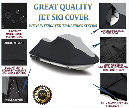 '-  JetSki Cover Compatible for Kawasaki 750  1994-1998 / 900  1997-2006 Jet Ski  Cover