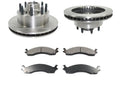 Front Ceramic Brake Pad and Rotor Kit - Compatible with 1999 - 2007 Ford E350 Super Duty 2000 2001 2002 2003 2004 2005 2006