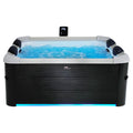 MSpa Oslo 6 Person Squared Hot Tub with Hydro Massage Jets Plus &  Strip