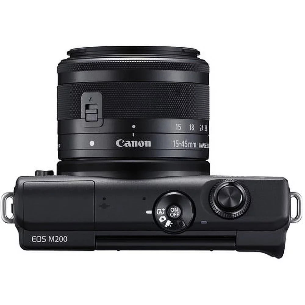 Canon  M200 Mirrorless Digital Camera with 15-45mm Lens (3699C009) + More