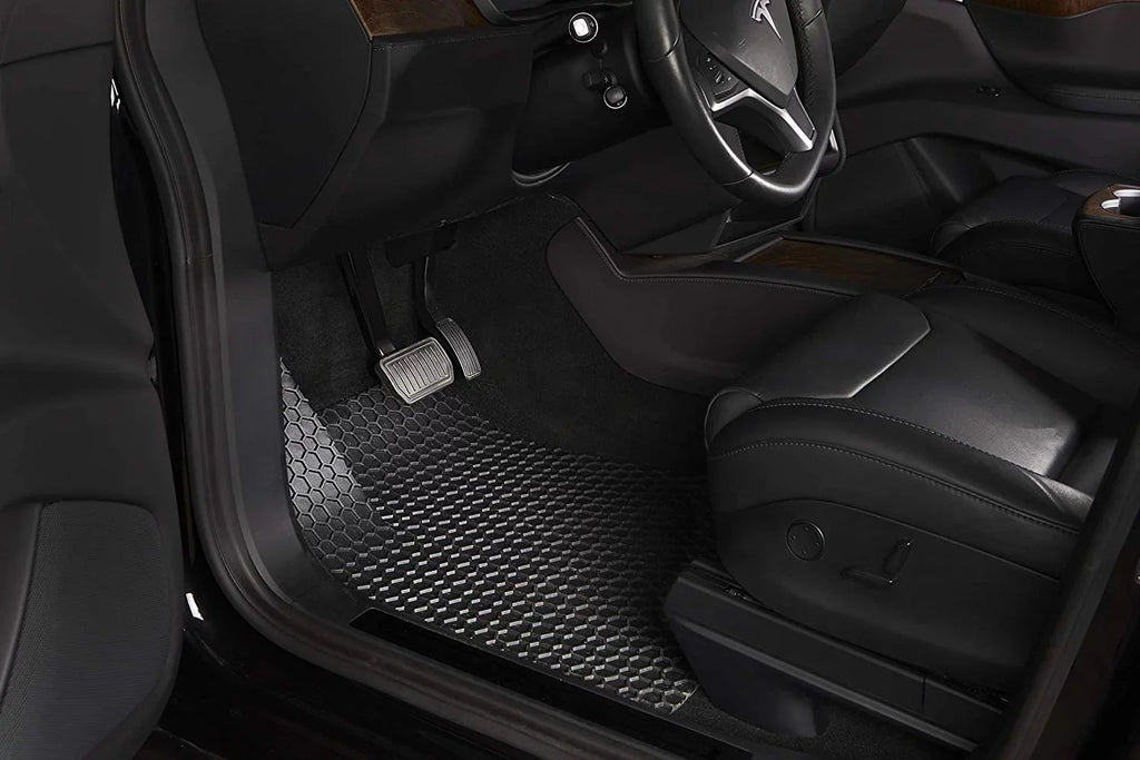 Floor Mat Accessories Set (Front Row + 2nd Row) Compatible with Toyota 4Runner - All Weather - 2021