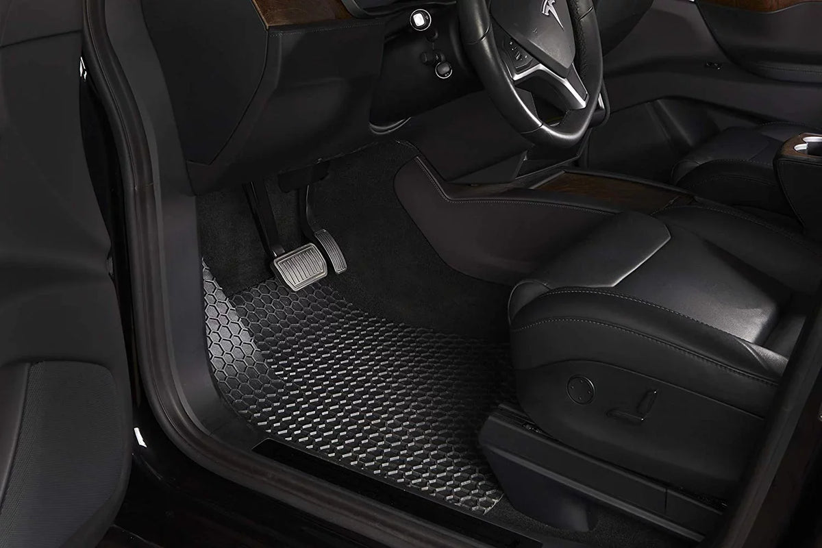 Floor Mat Accessories Set (Front Row + 2nd Row) Compatible with Toyota 4Runner - All Weather - 2021