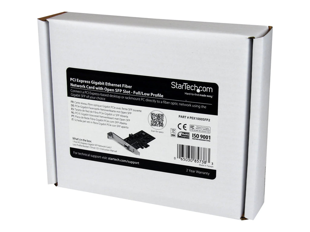 StarTech.com  Express Gigabit Ethernet Fiber Network Card w/ Open  - PCIe  Network Card Adapter