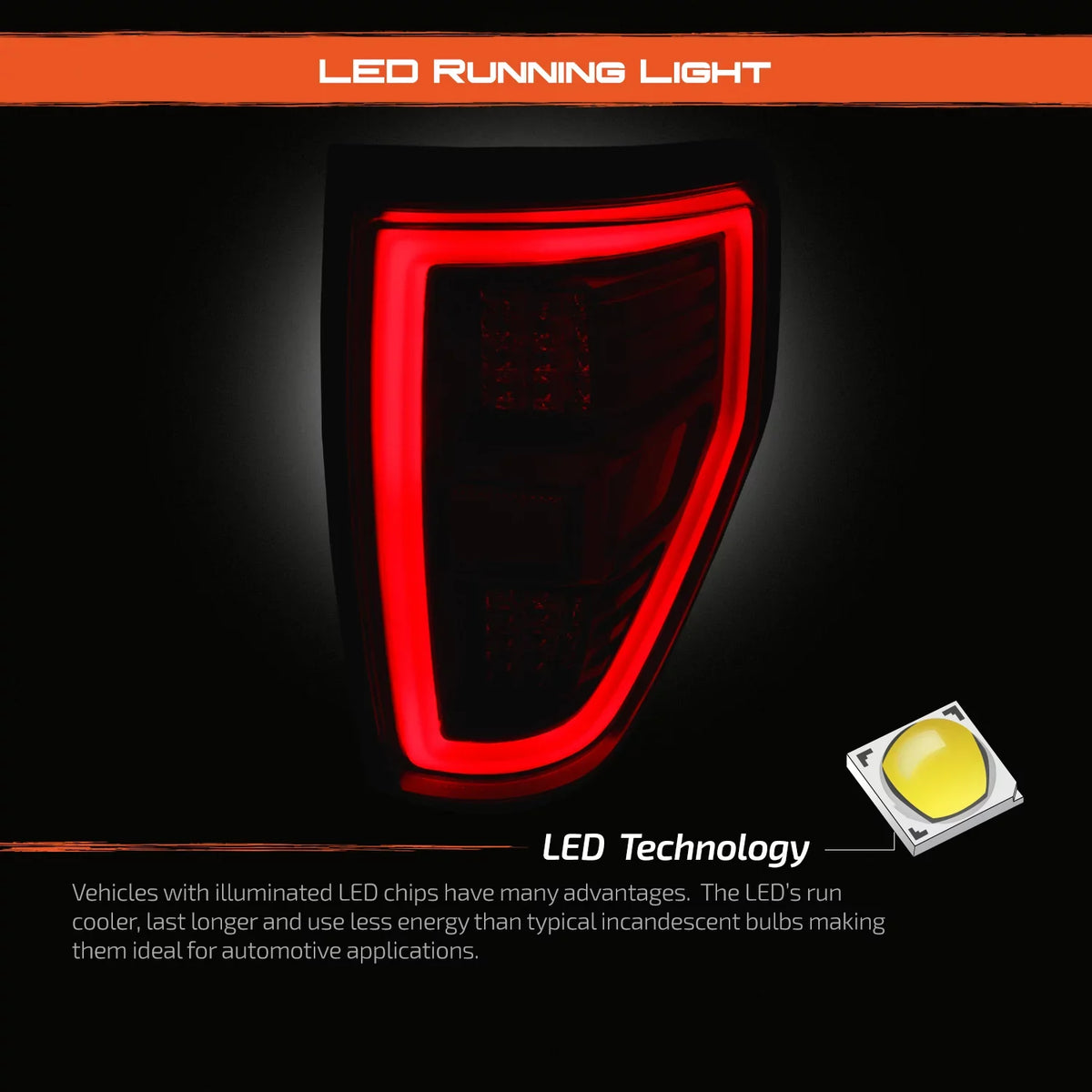 '- Fit 2008 2009 2010 2011 2012 2013 2014 Ford F150 [Full ] Tail Lights Driver + Passenger Black