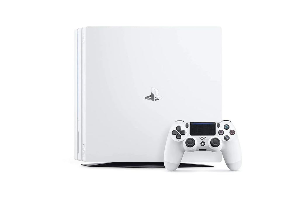 Sony PlayStation 4 Original 500GB Matte White Gaming Console With 2 Controller + G9 Earbuds With Microphone   Bundle Like New