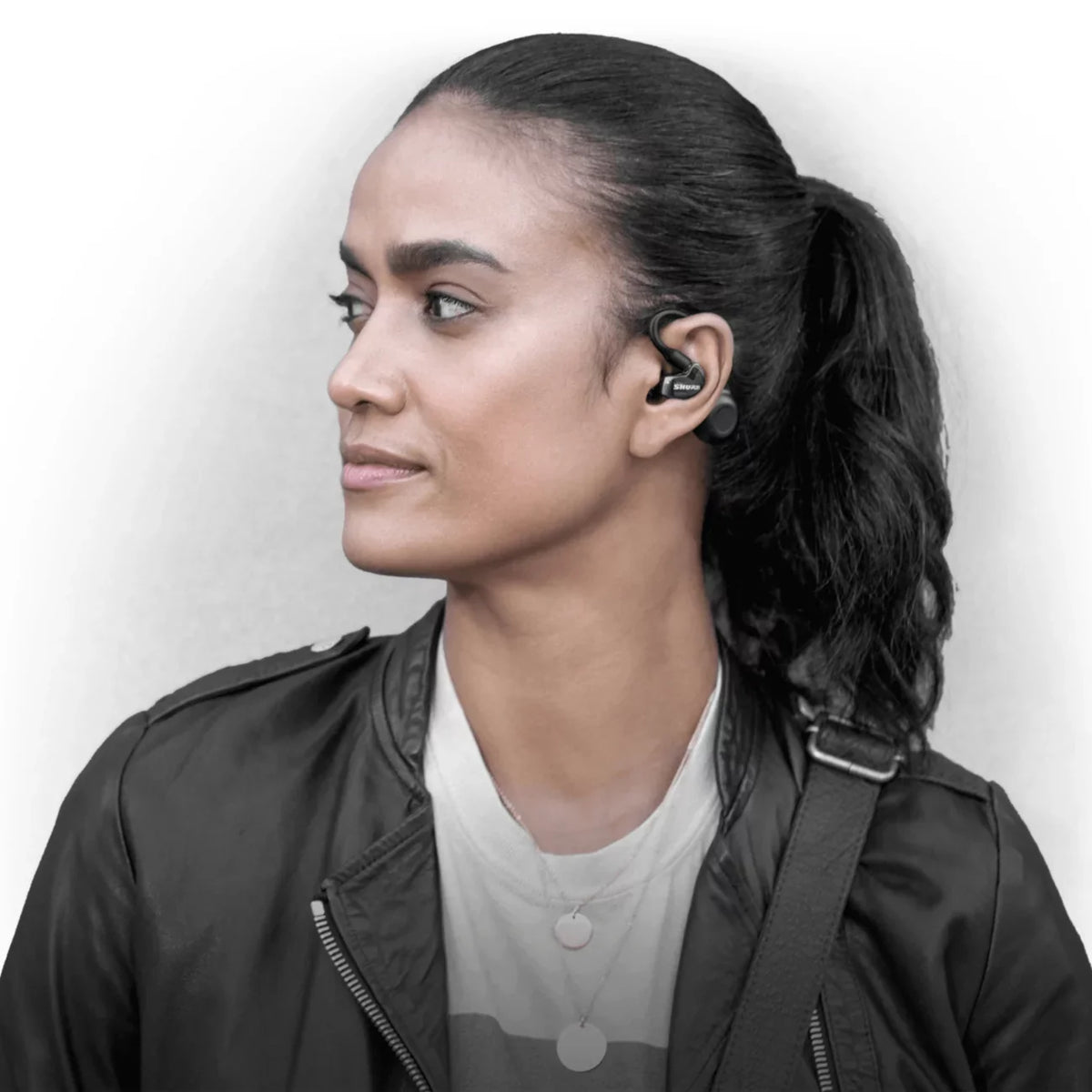 Shure  215 TW2 True Wireless Sound Isolating Earbuds with Bluetooth 5 Technology, Premium Audio with Deep Bass, Secure Fit Over-the-Ear, 32-Hour Battery Life, Fingertip Controls - (Gen 2) - Black