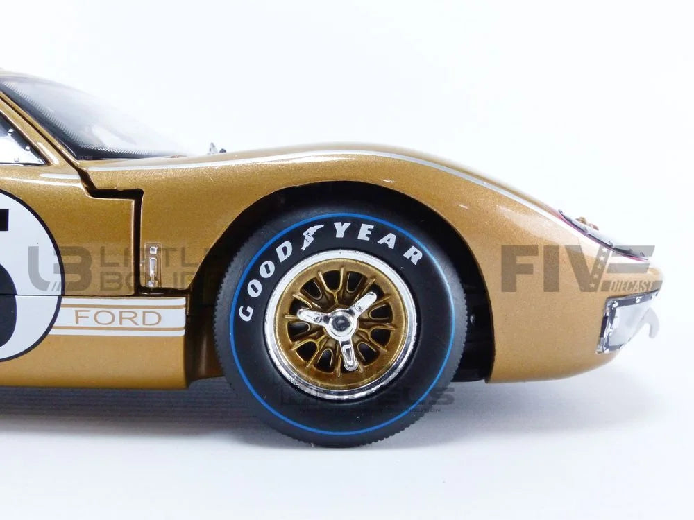 1966 Ford -40   #5 Gold Le Mans 1/18 Diecast Model Car by Shelby Collectibles
