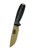 4PDE-001 Fixed Blade Knife Dark Earth 1095 Carbon Steel & Black G10 Knives