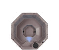 Aqualife Lagoon 8 Seater Hot Tub Spa with 20 Jets,  lighting & Tub Cover, Millstone Brown