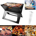iMountek Portable  Barbecue Grill Foldable Charcoal Grill Camping Garden Outdoor Travel with 10Pcs  Steel