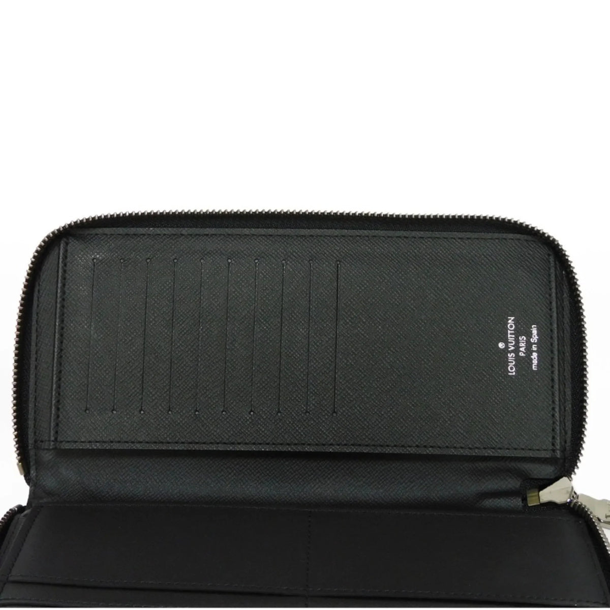 Pre-Owned   Long Wallet Zippy Vertical  Logo Round Zipper Monogram Eclipse Noir M62295 Men's Billfold (Good)