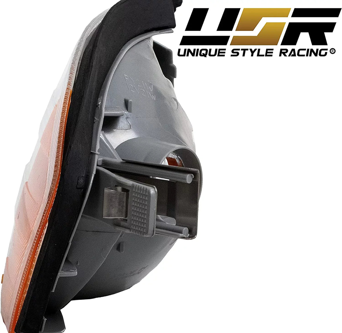 R129 Corner Lights - Replacement Amber / Clear Frost Lens Front Turn Signal Lamps Set (Left + Right) Compatible with 1990-2002 Mercedes Benz R129 Chassis  Class Roadster
