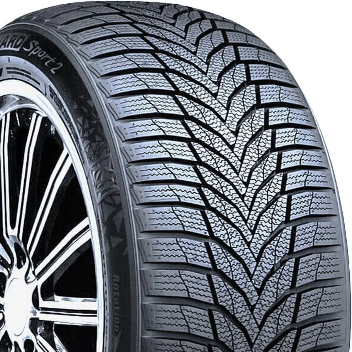 Set of 4 () Nexen Winguard Sport 2 255/40R19 100V  (Studless) Snow Winter Tires Fits: 2017 Volkswagen Tiguan Highline, 2016-18 Audi Q3 Technik
