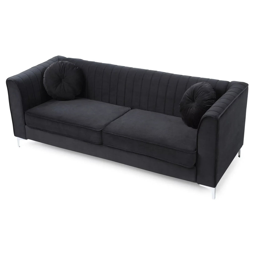 Homestock Southwestern Style G793A-S Sofa ( 2 Boxes ) , Black