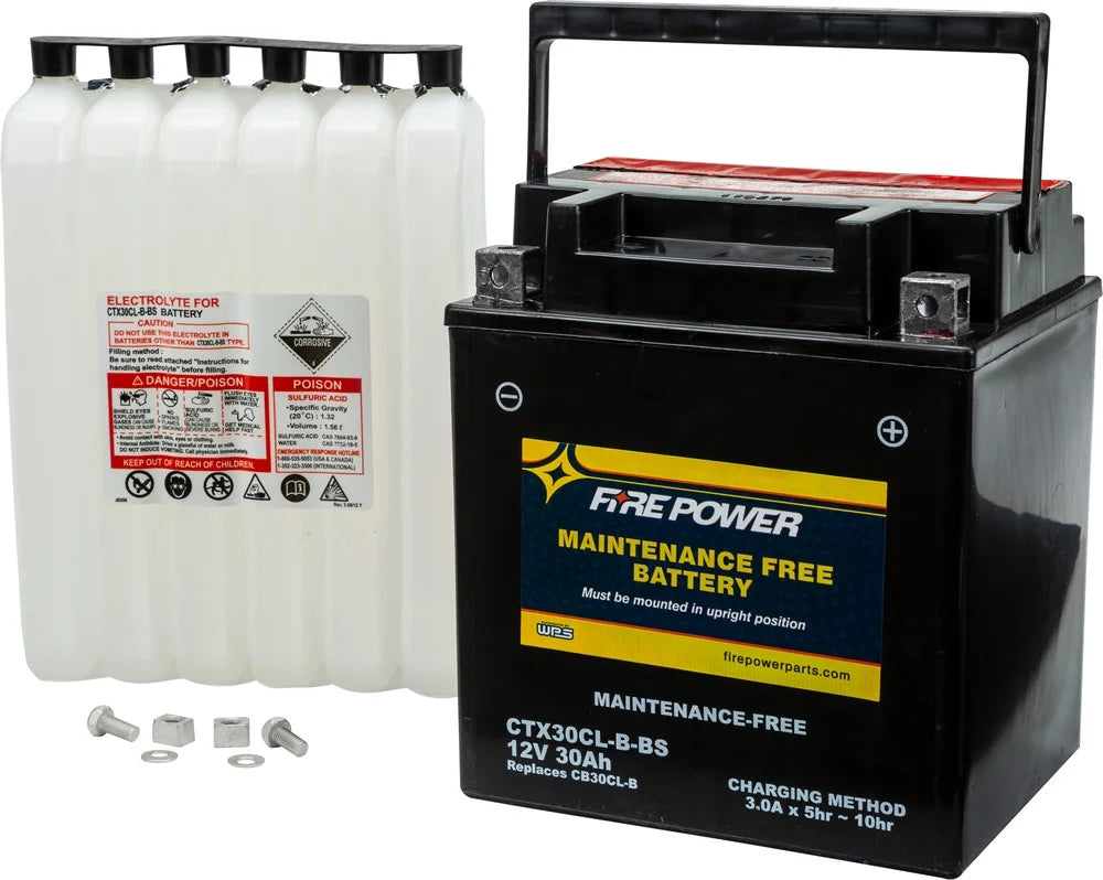 Fire Power Maintenance Free Battery CTX30CL-B- Compatible With Sea-Doo  Deluxe 1100 2005-2015