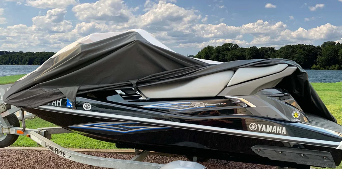 '-  JetSki Cover Compatible for Polaris SL1050 SL1050 1997 Travel Jet Ski Cover  Boat Cover 1-2 Seater