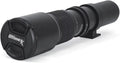 Ultimaxx 500mm/1000mm f/8 Multi-Coated Preset Telephoto Lens Includes Ultimaxx 2.0X Tele-Converter + T-Mount Adapter for Canon  Mount & Microfiber Cleaning Cloth - Compatible with / Cameras
