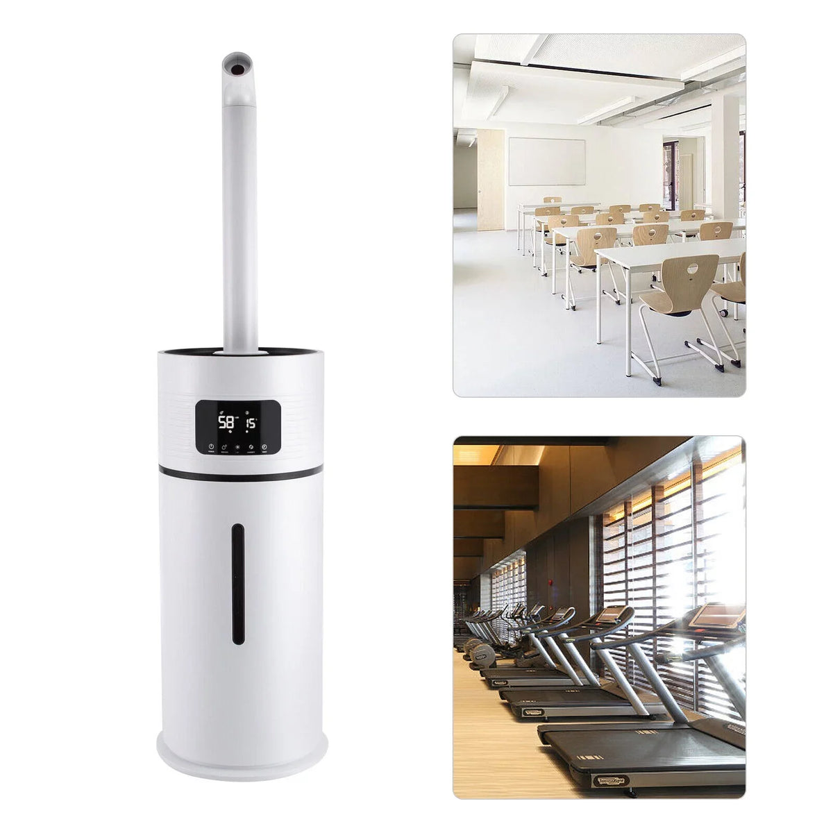4 Gal Commercial Large Humidifiers Style Industrial 360° Humidifier Whole-House