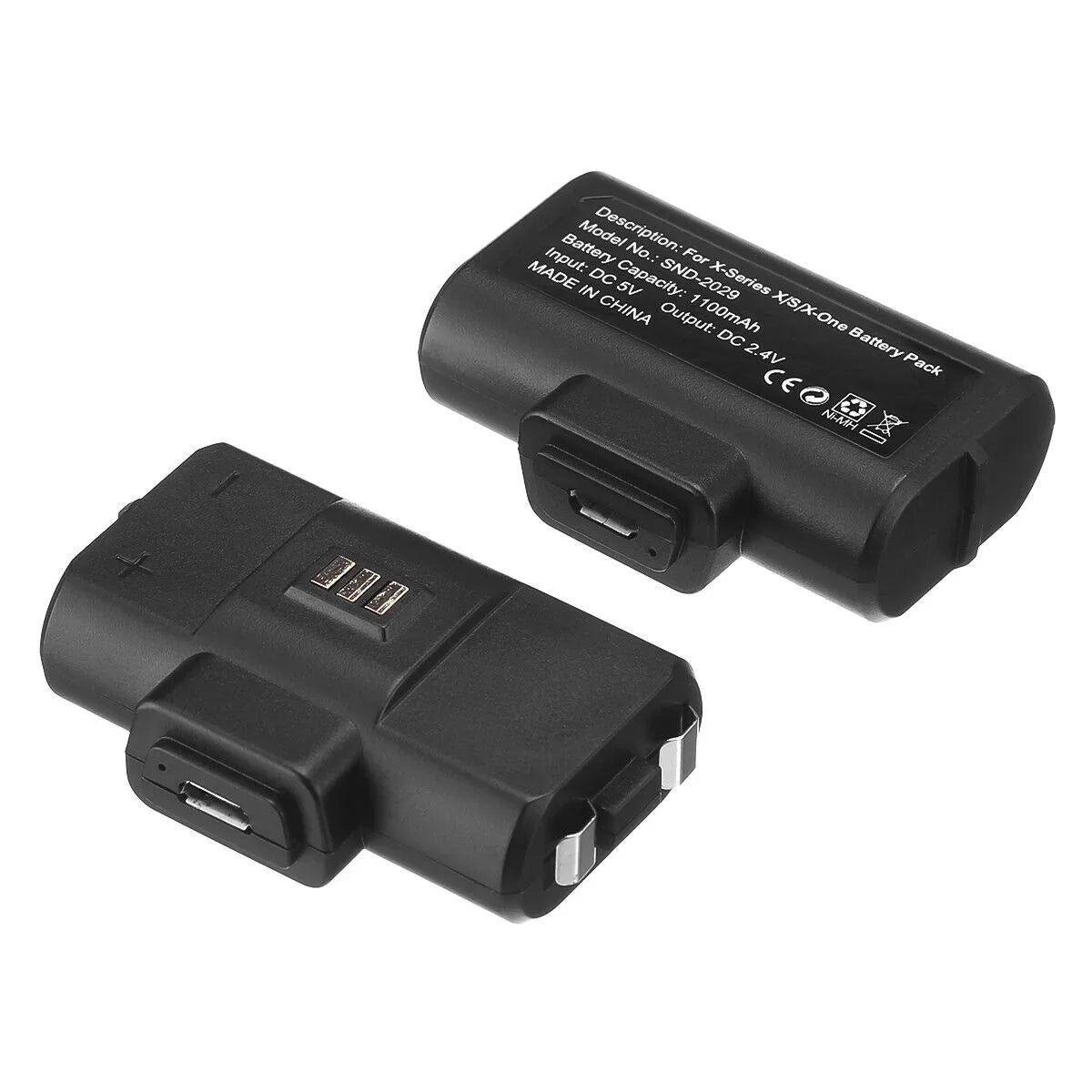 4x Rechargeable Battery Pack with 8pcs Battery Covers For XBox One X/S Series X/S Controller