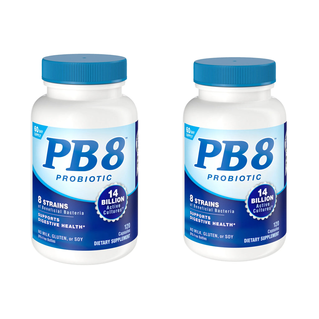 2 Pack  8 Pro-Biotic Acidophilus, 120 capsules each