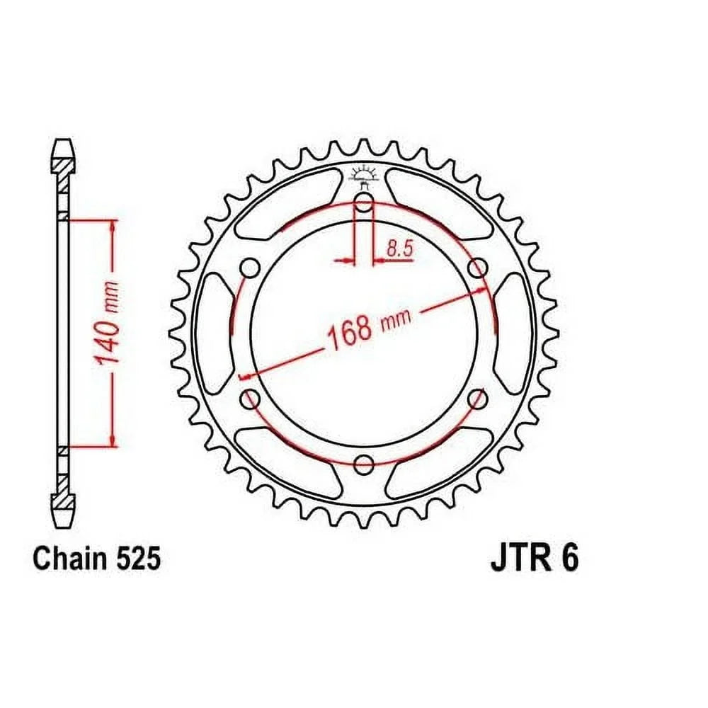 Steel Rear Sprocket 42T for Street  F800  2008-2013