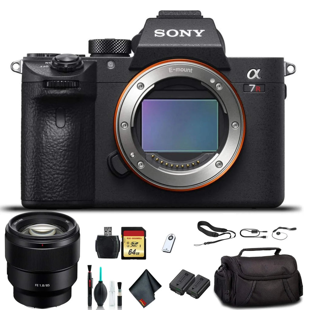 Sony Alpha a7R  Mirrorless Camera ILCE7RM3/B With Sony  24-70mm Lens, Soft Bag, Additional Battery, 64GB Memory Card, Card Reader , Plus Essential Accessories