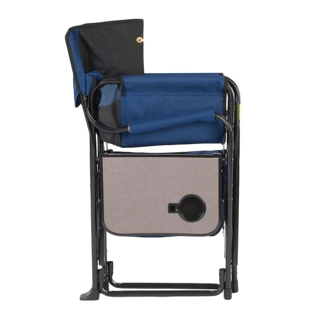 Faulkner -49581 El Captain Director Chair with Cooler Bag - Blue