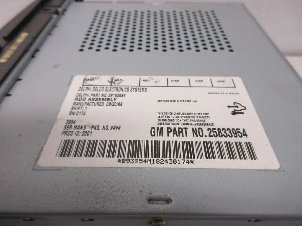 Pre-Owned 09 2009 Saturn Aura    Mp3 Radio Receiver 25833954   (Good)