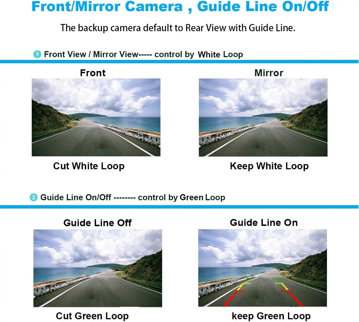 12V Car Front or Rearview Reverse View Backup Camera 8  Night Vision  License Plate Frame Black