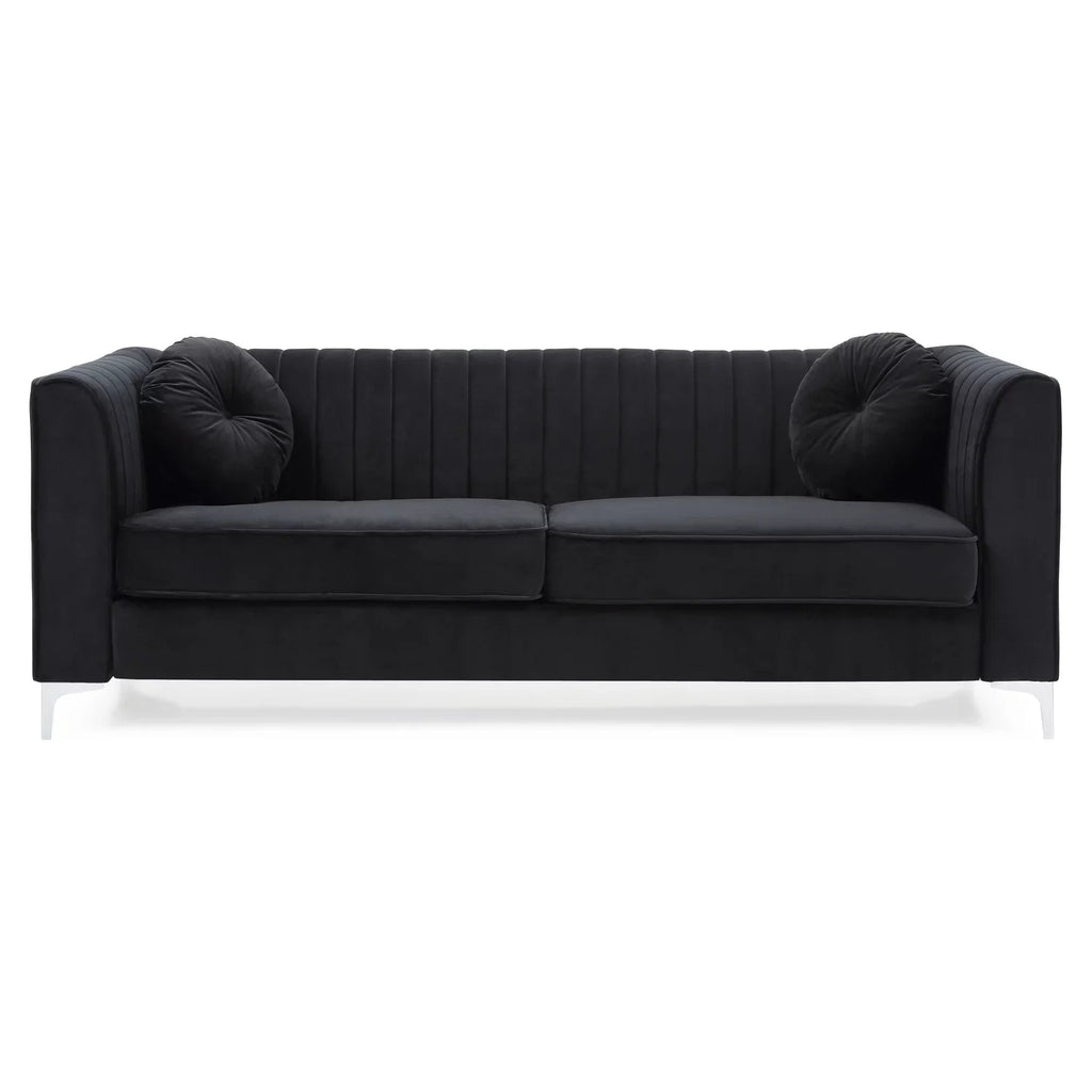 Homestock Southwestern Style G793A-S Sofa ( 2 Boxes ) , Black