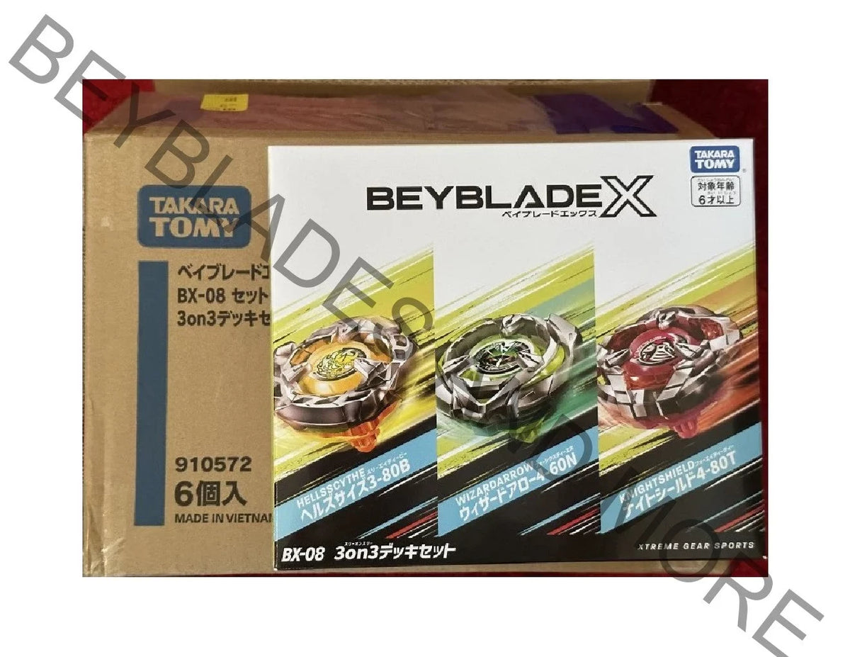 Takara Tomy Beyblade X -08 3 on 3 Deck Set