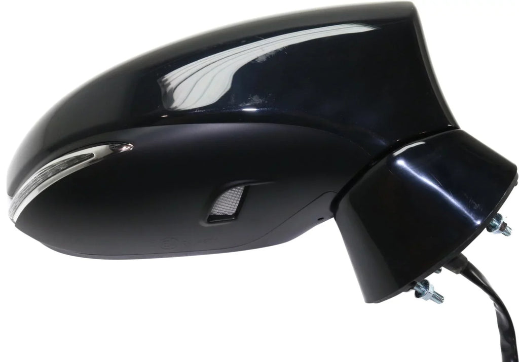 Mirror Compatible With 2014-2017 Lexus CT200h Right Passenger Side Heated In-housing Signal Light Textured Black Kool-Vue