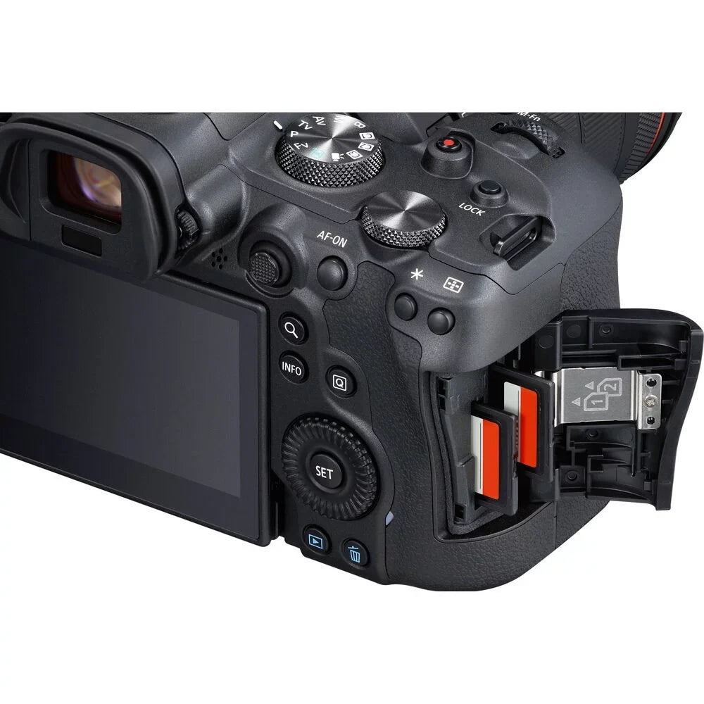 Canon  R6 Mirrorless Digital Camera (Body Only) - 12PC Accessory Bundle