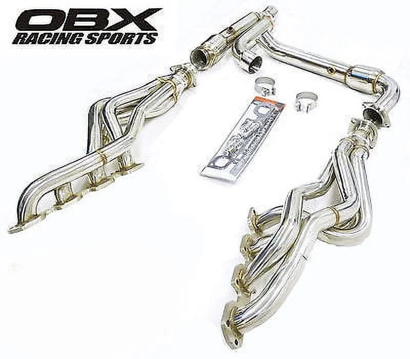 '- Catted Long Tube Header Fitment For 03 thru 04 Dodge Ram 1500 5.7L Hemi 2WD