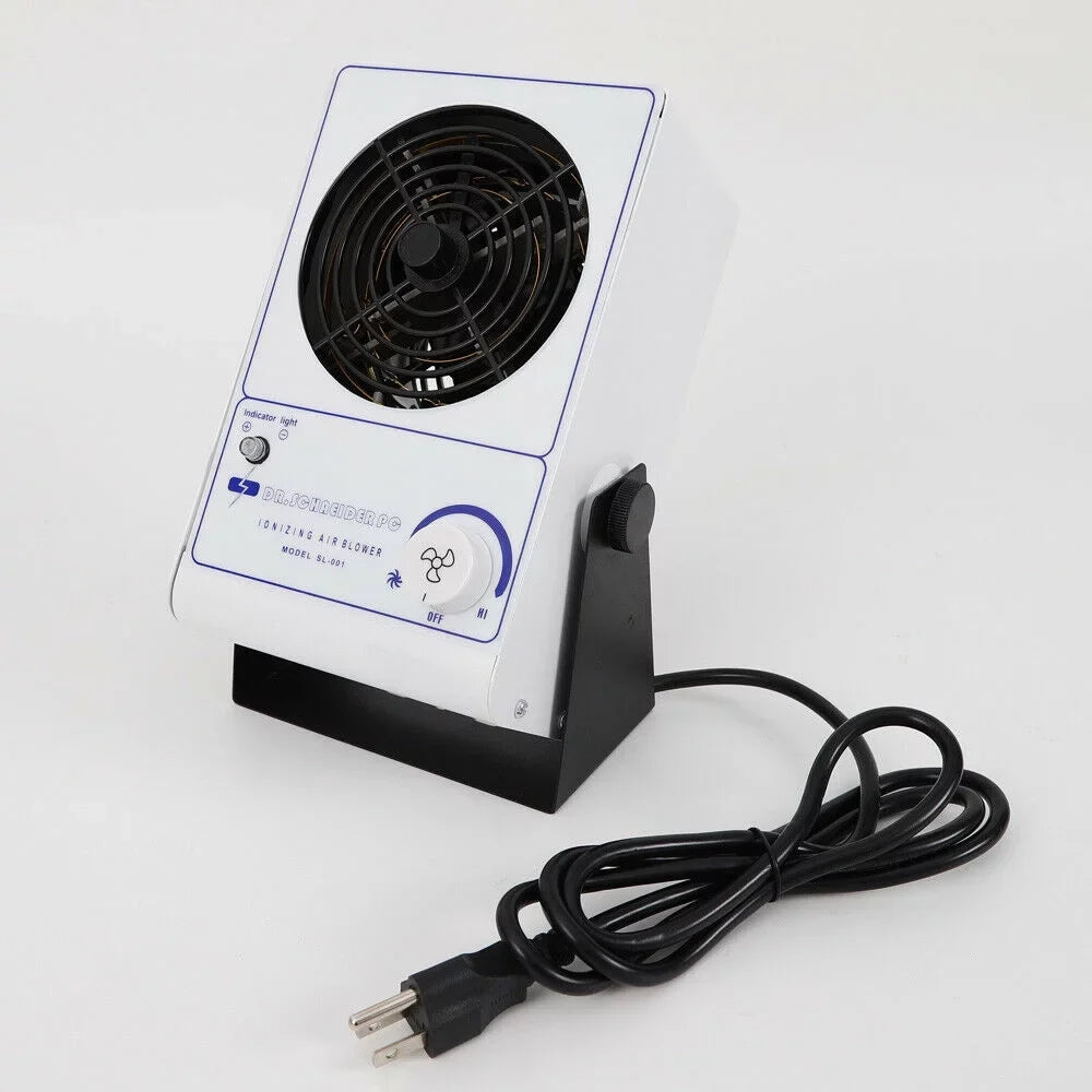110V Ionizing Air Blower Ion Fan Discharge Static Eliminator Anti-Static Ionizer