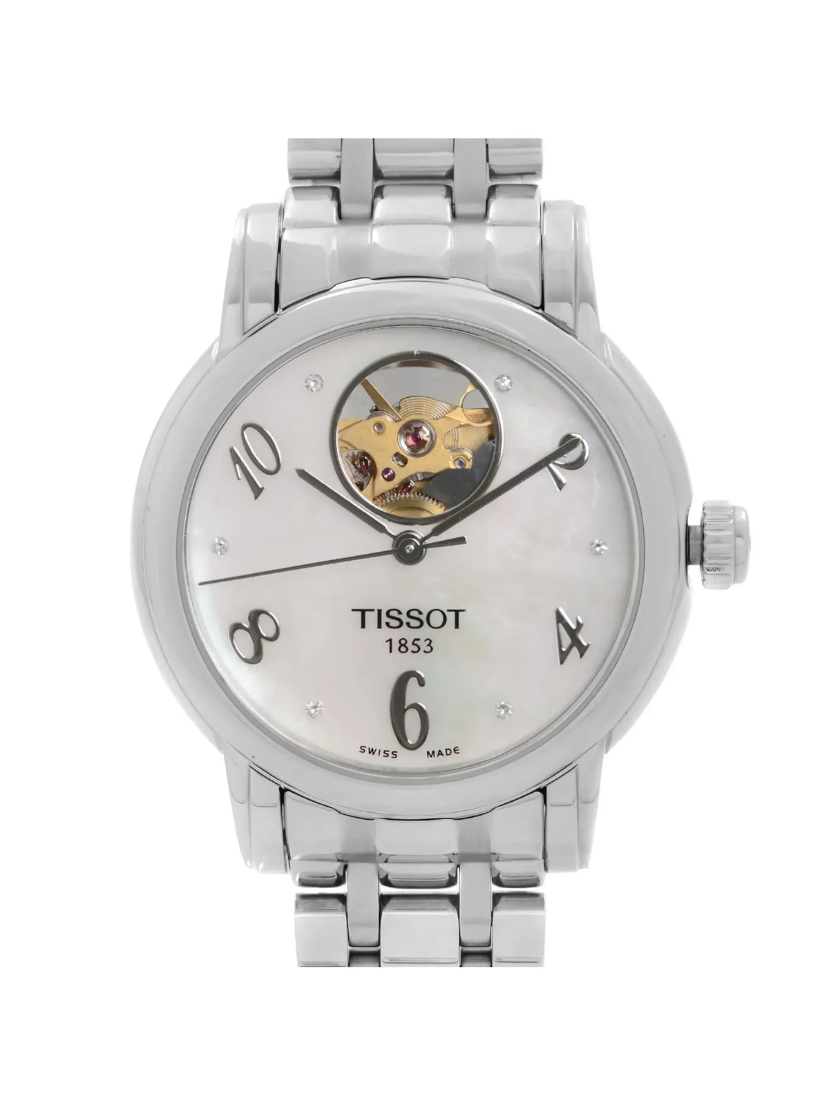 Pre-owned Tissot Lady Heart Automatic  Watch T050.207.11.116.00 (Like New)