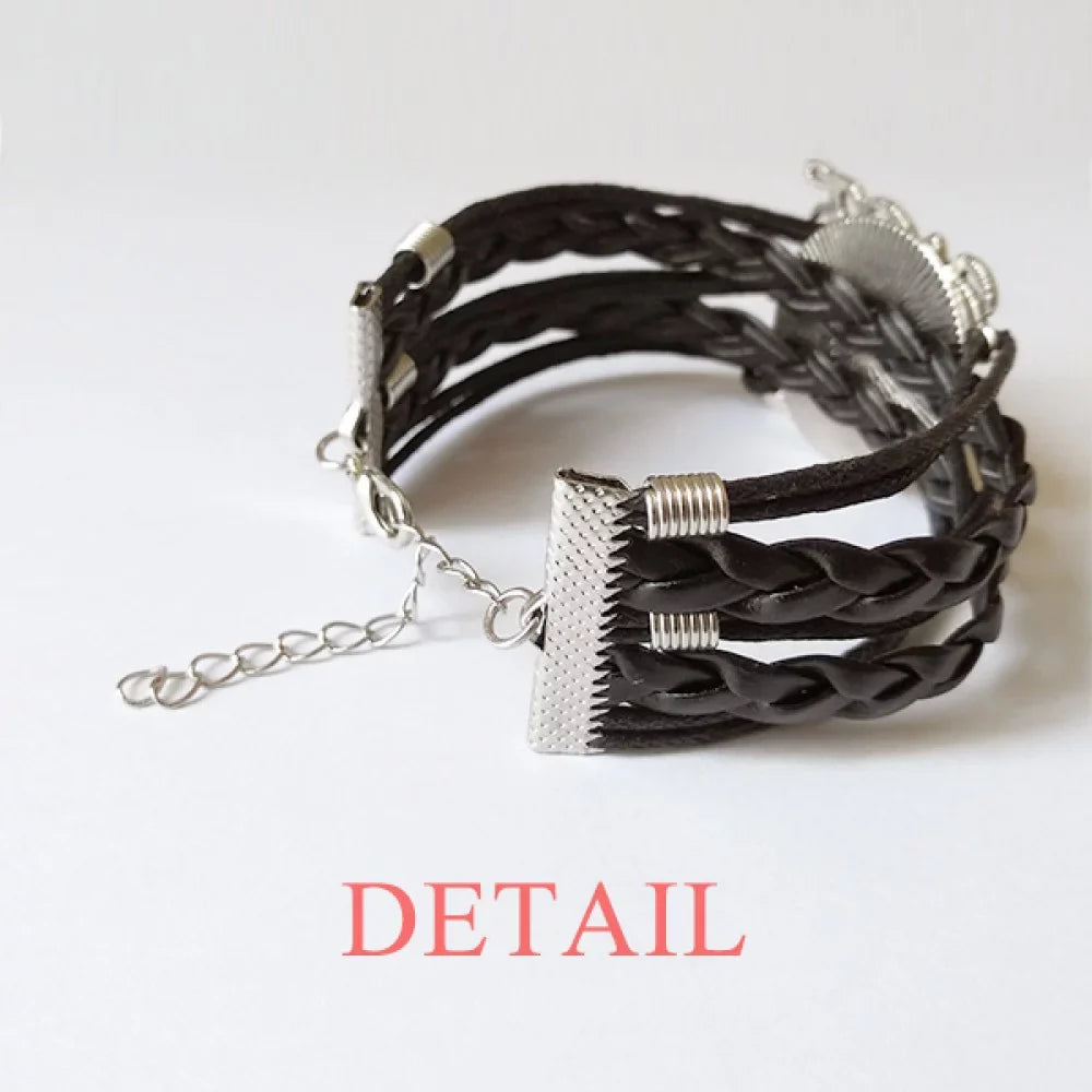 Love Is Patient Love Is Kind Bracelet Love Accessory Twisted Leather Knitting Rope Wristband