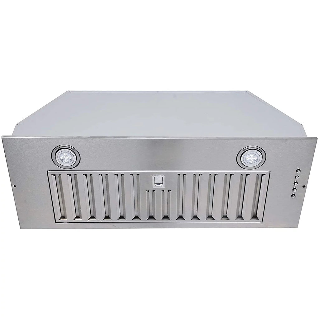 Range Hood 20 inch Built in Range Hood 600 Cfm Vent 3-Speed Non-Ducted Integrated Cabinet
