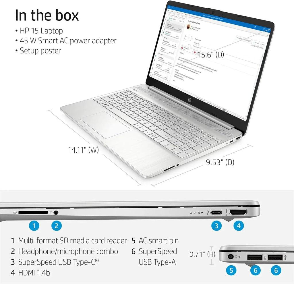 15 15.6"  [Windows 11 Pro] Business Laptop Computer, Intel 4-core i5-1135G7 (Beats i7-1065G7), 16GB , 512GB PCIe , Iris Xe Graphic, Numeric Keypad, Wi-Fi 6,  4.2, w/Accessories