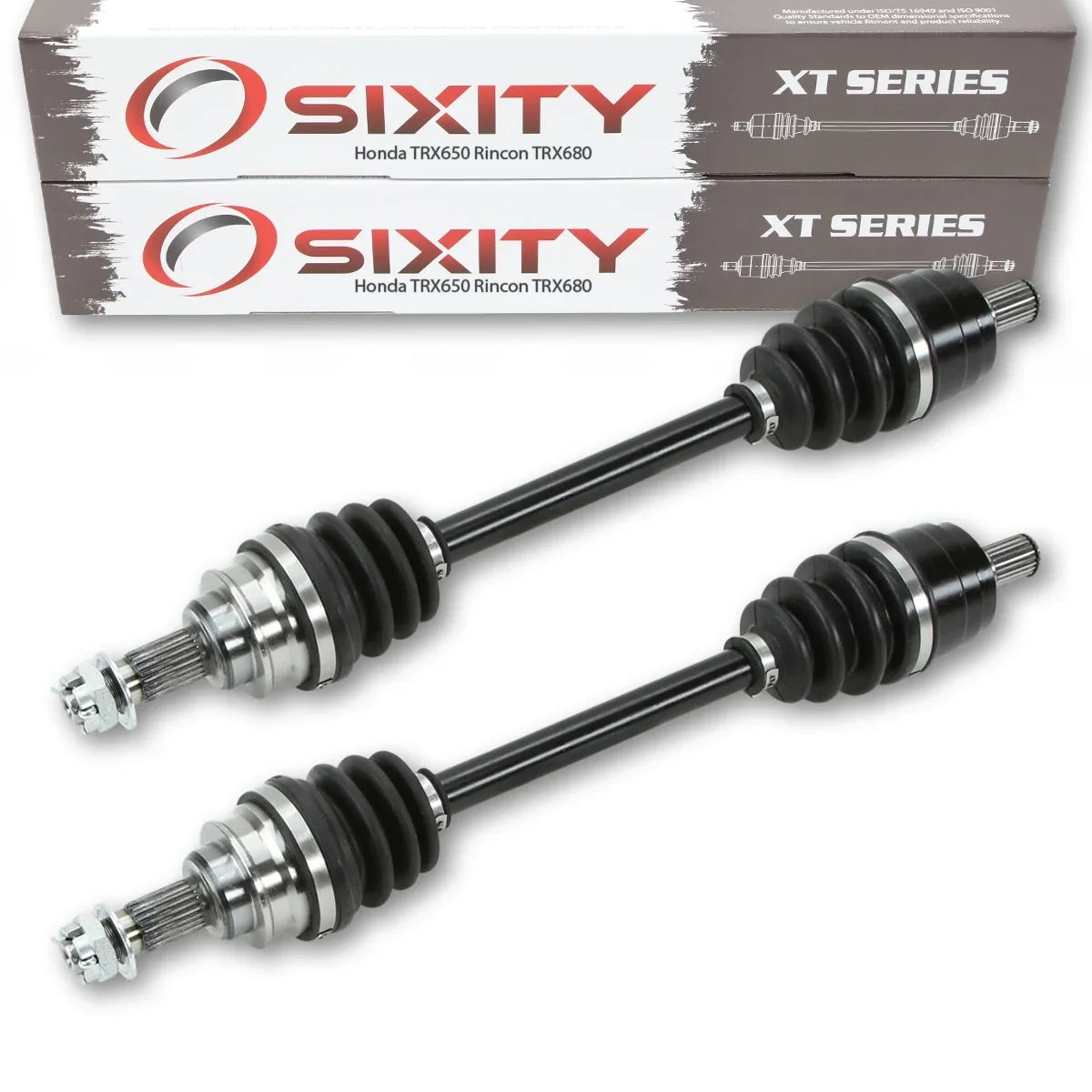 Sixity  Rear Left & Right  Axles compatible with Honda TRX650 Rincon TRX680 Pair 2016 2015 2014 2013 2012 2011 2010 2009 2008 2007 2006 2005