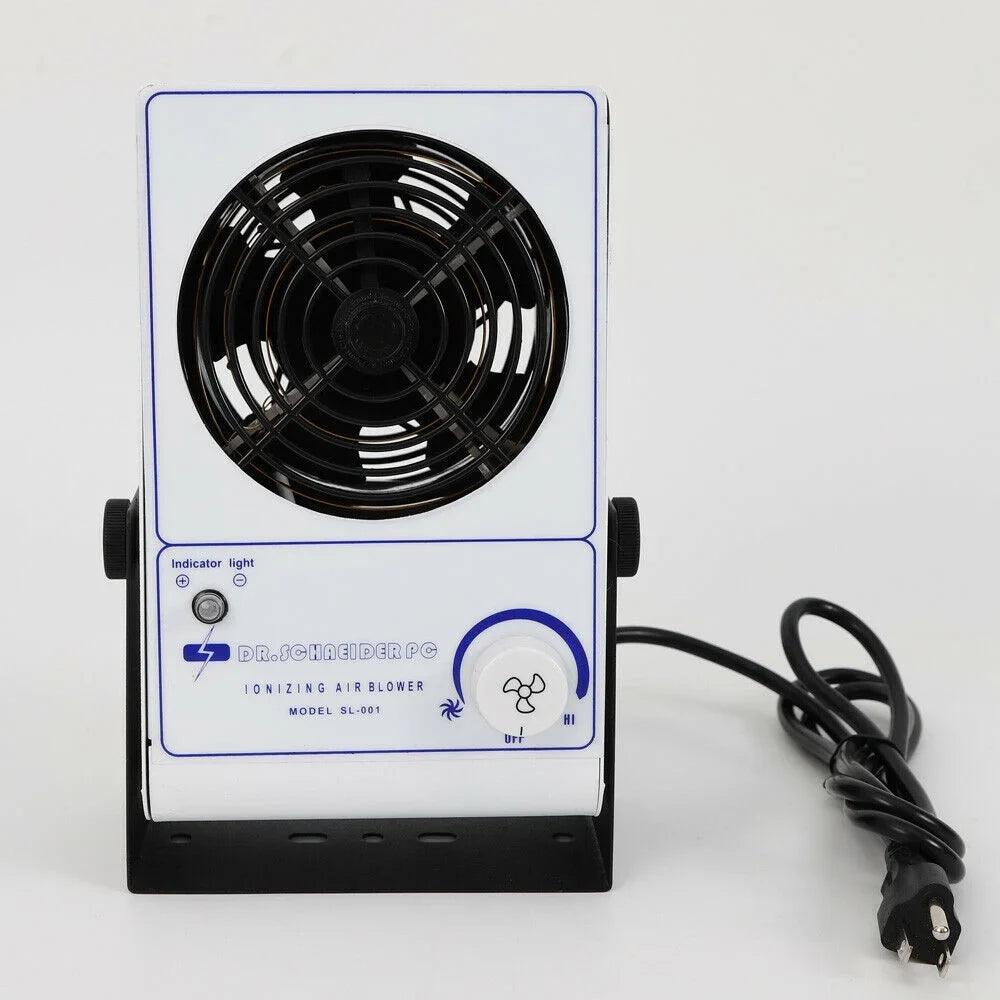 110V Ionizing Air Blower Ion Fan Discharge Static Eliminator Anti-Static Ionizer