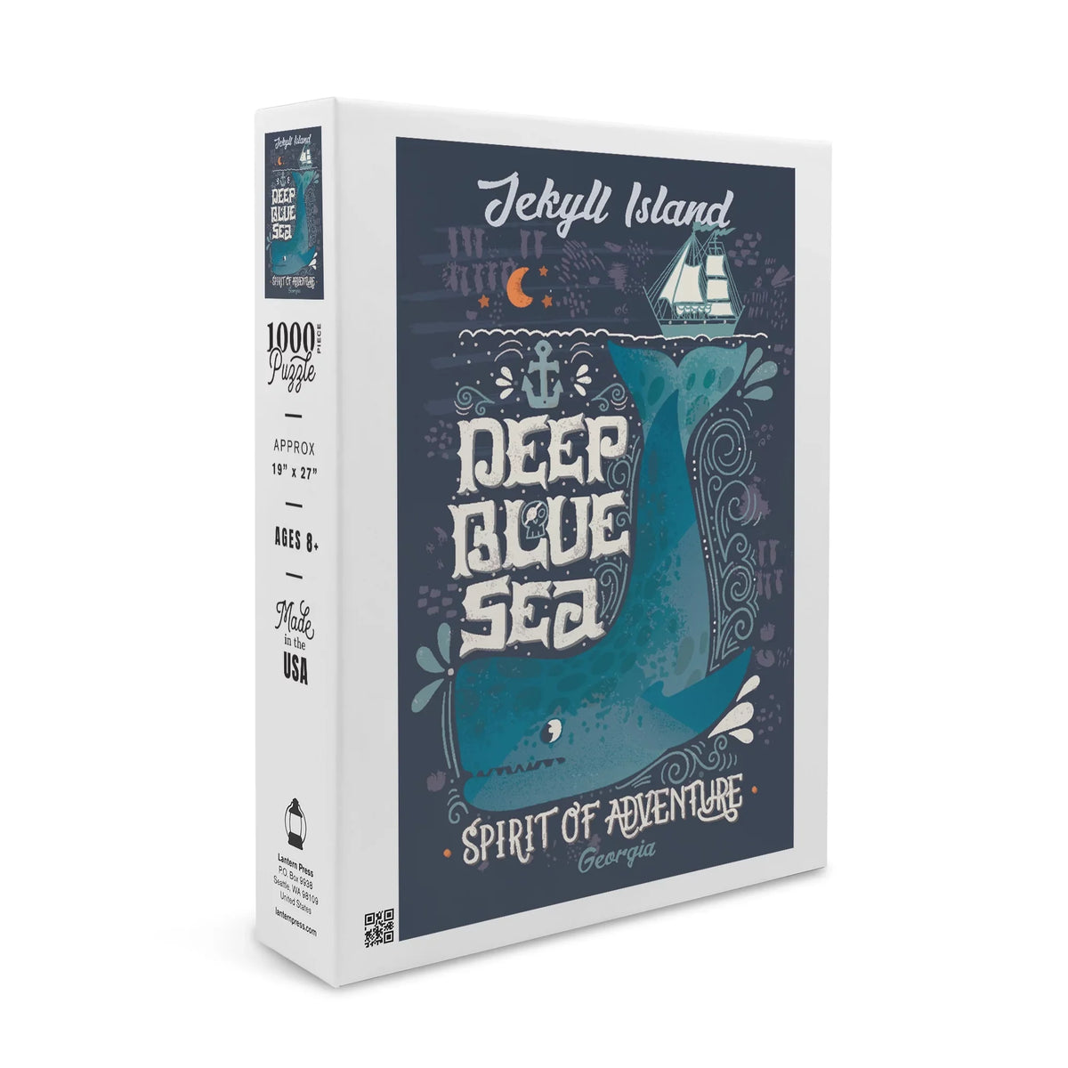 Jekyll Island, Georgia, Deep Blue Sea, Spirit of Adventure, Whale (1000 Piece Puzzle, Size 19x27, Challenging Jigsaw Puzzle for Adults and Family, Made in )