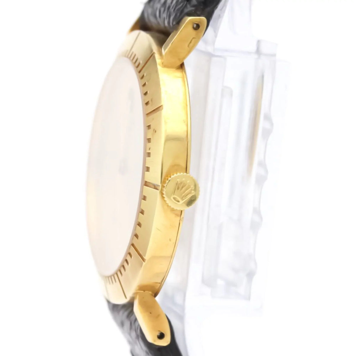 Pre-Owned  Cellini 18K Gold Leather Hand-Winding Mens Watch 4083 BF558282 (Good)