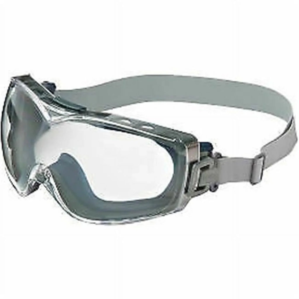 North Safety 763-S3970HSF Clear Lens Uvex Stealth  Safety Goggle, Navy Frame
