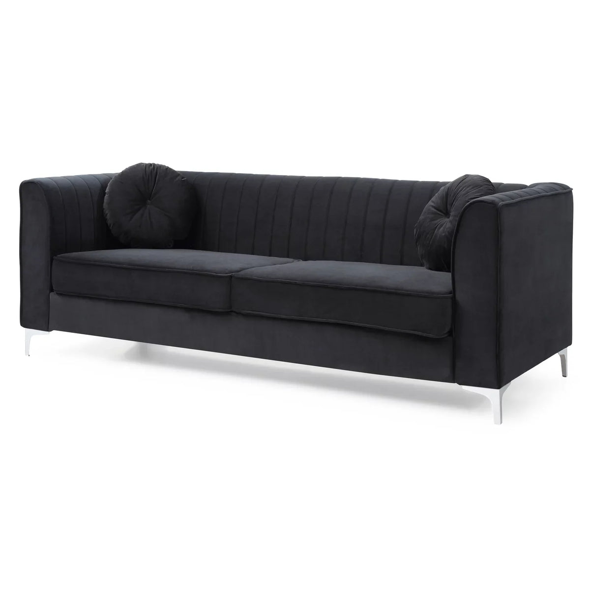 Homestock Southwestern Style G793A-S Sofa ( 2 Boxes ) , Black