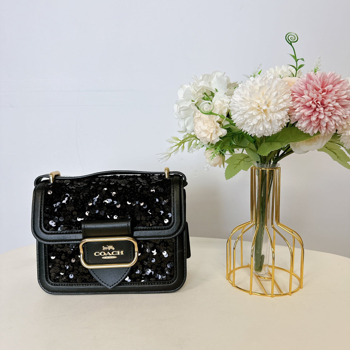 Coach CO922 Morgan Square Crossbody  Black